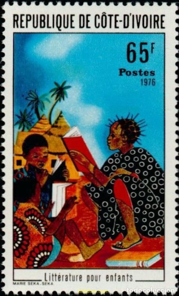 Sellos: 193293 MNH COSTA DE MARFIL 1976 LITERATURA PARA NI&Ntilde;OS