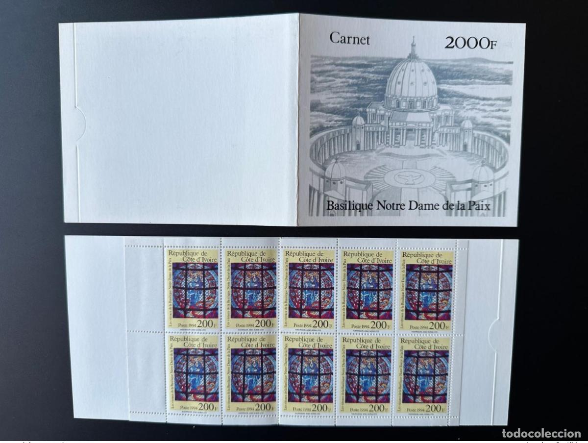 Timbres: Cuaderno Mi. 1122 200F de Costa Marfil 1994 Basilica Notre Dame Yamoussoukro &iexcl;RARO!