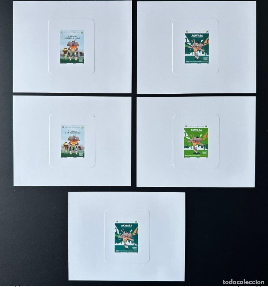 Sellos: Costa de Marfil 2024 Mi.? Evento lujo: Copa Africana Naciones F&uacute;tbol