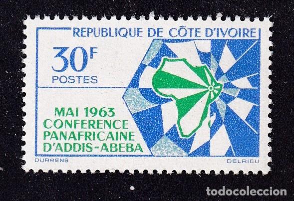 Sellos: colonies fran&ccedil;aises COTE D'IVOIRE n&deg; 210 ** conf&eacute;rence de l'unit&eacute; africaine