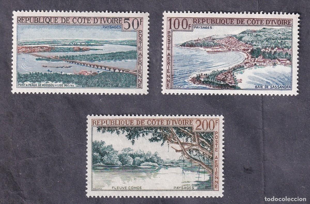 Sellos: COTE D'IVOIRE PA n&deg; 26 &agrave; 28 ** paysages