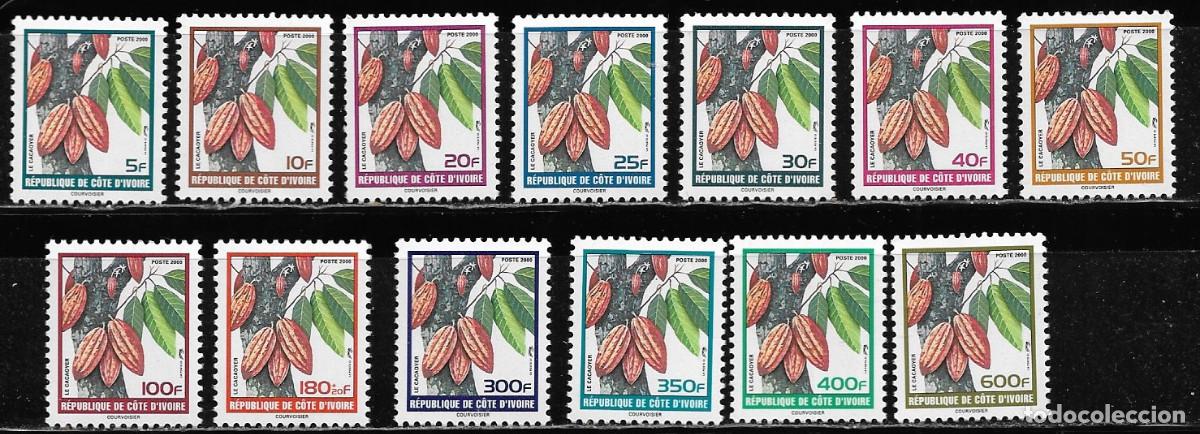 Sellos: COSTA DE MARFIL 2000, SERIE Mi. 1241/53 - ARBOL DEL CACAO. MNH.