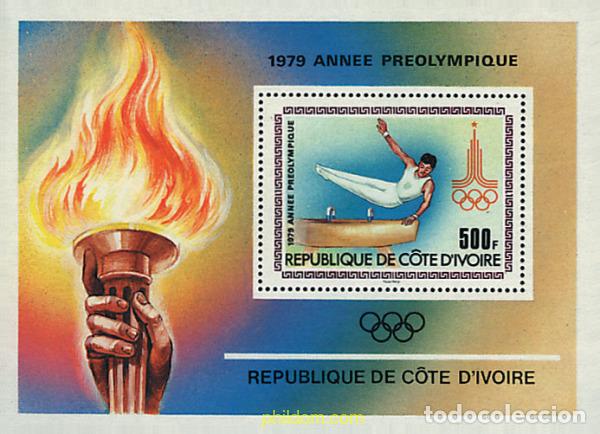 Sellos: 49603 MNH COSTA DE MARFIL 1979 22 JUEGOS OLIMPICOS VERANO MOSCU 1980