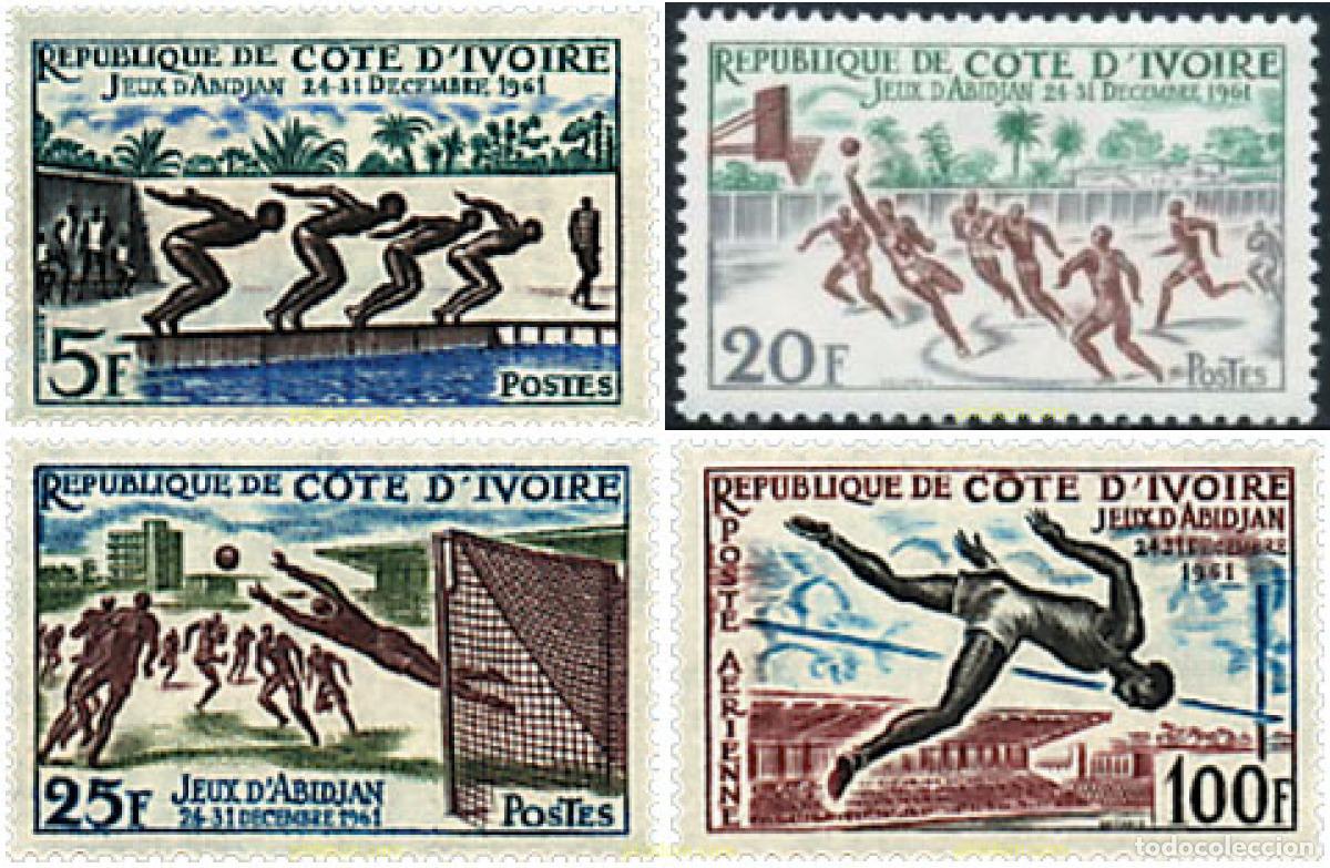 Sellos: 200714 HINGED COSTA DE MARFIL 1961 JUEGOS DEPORTIVOS DE ABIDJAN