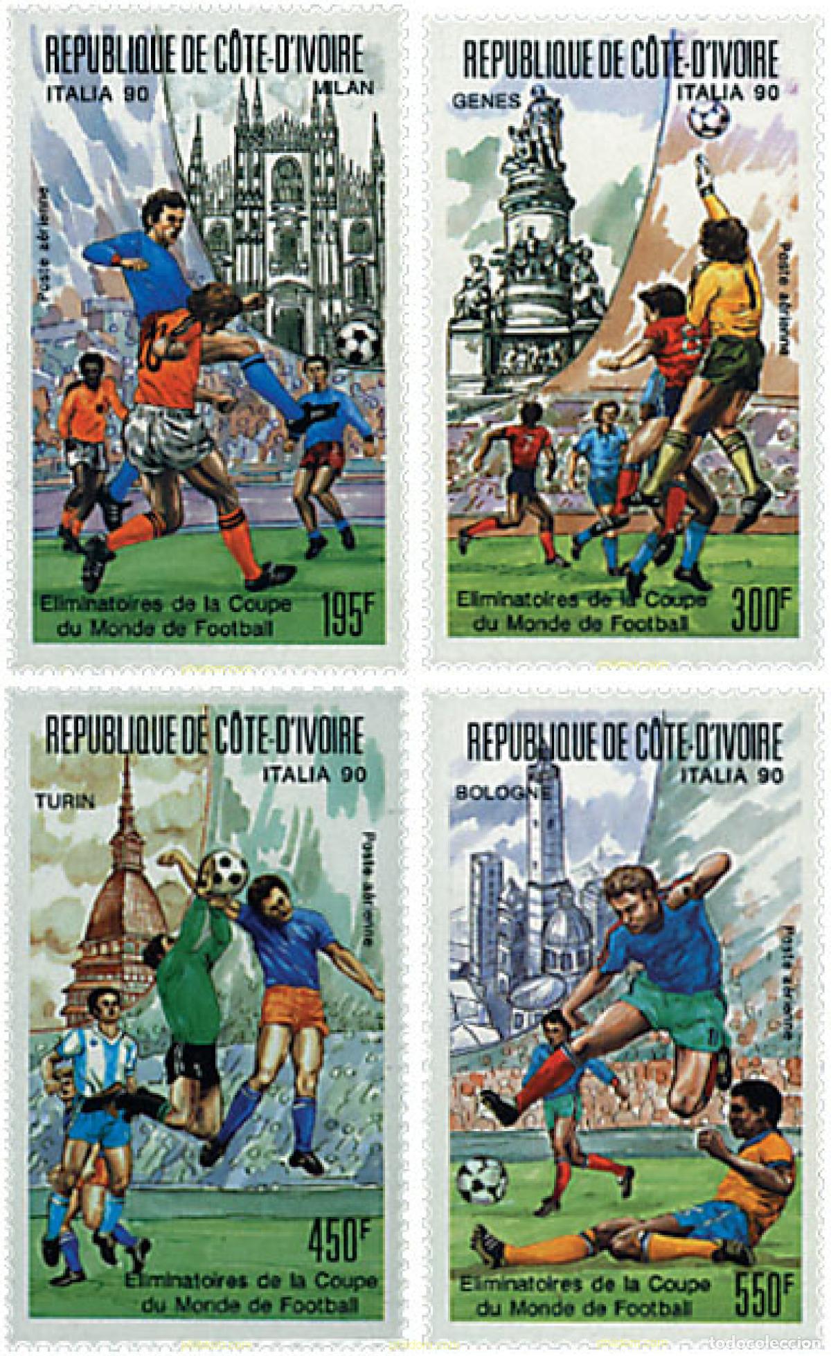 Sellos: 27495 MNH COSTA DE MARFIL 1989 COPA DEL MUNDO DE FUTBOL. ITALIA-90