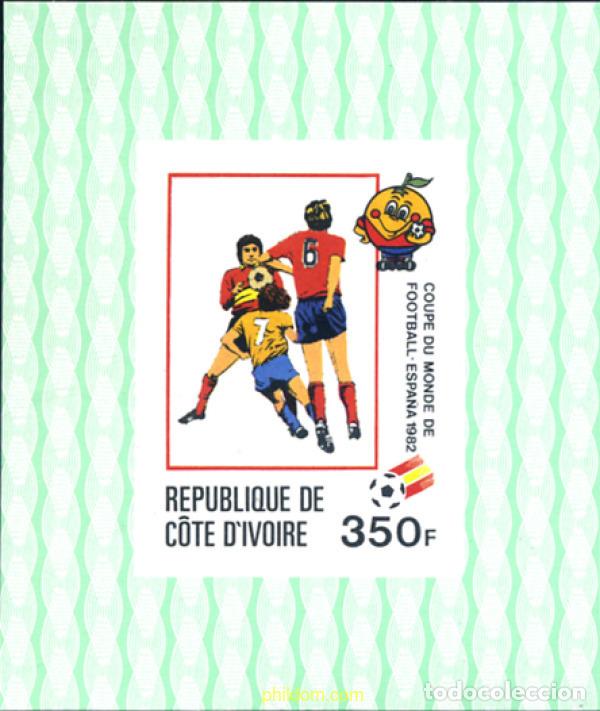 Sellos: 604154 MNH COSTA DE MARFIL 1981 COPA DEL MUNDO DE FUTBOL. ESPA&Ntilde;A-82