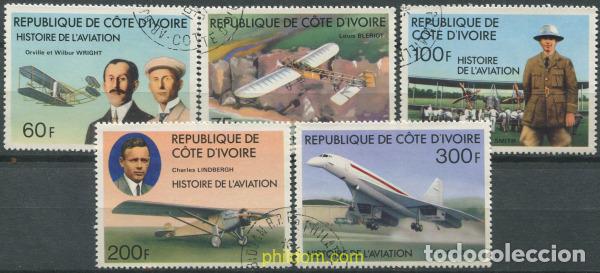 Sellos: 679098 USED COSTA DE MARFIL 1977 PIONEROS DE LA AVIACION
