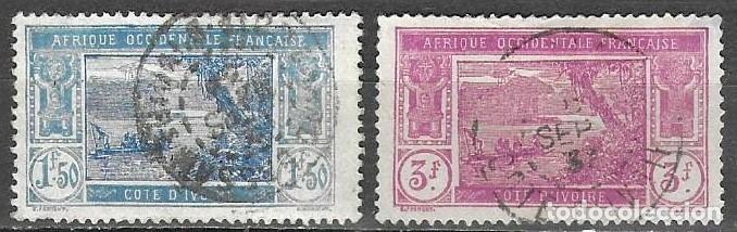 Briefmarken: SELLOS USADOS DE COSTA DE MARFIL 1930, YT 82/ 83