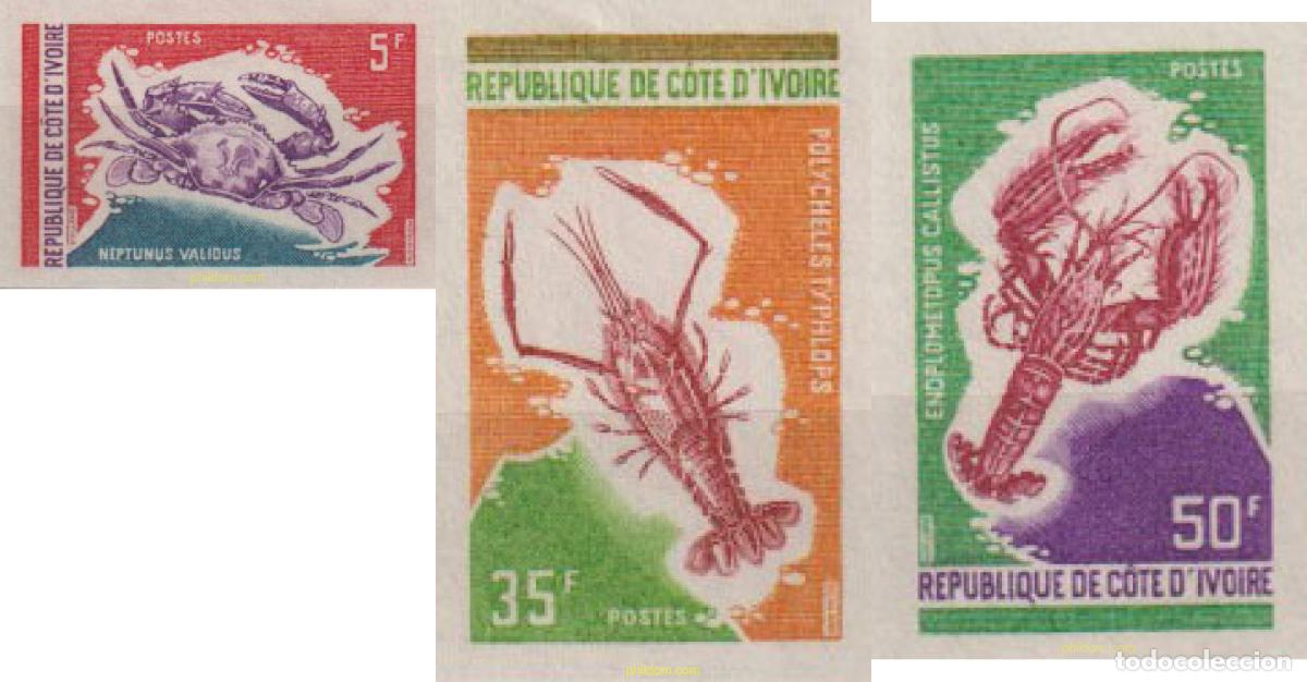 Sellos: 627308 MNH COSTA DE MARFIL 1971 FAUNA MARINA