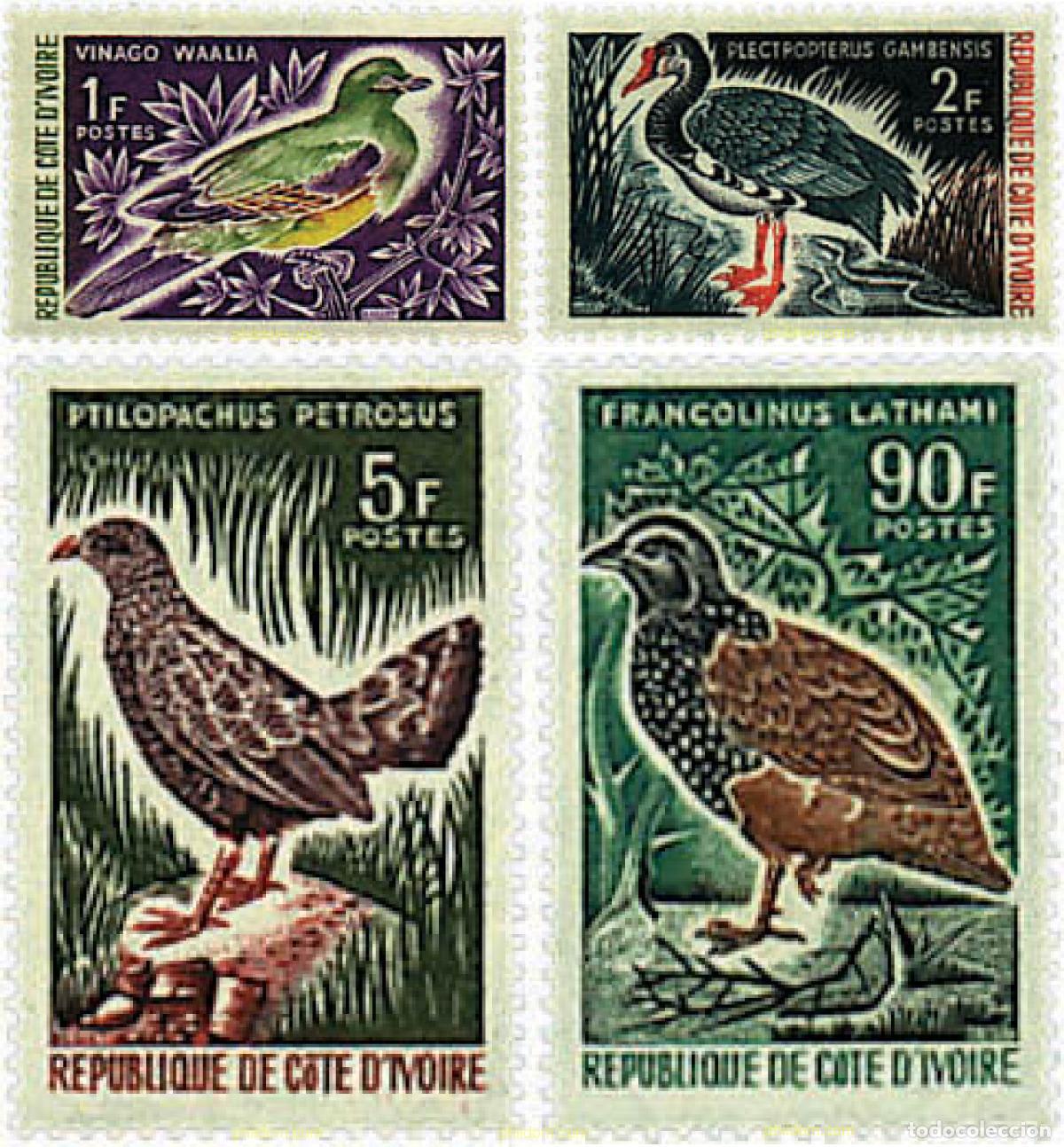 Sellos: 33170 MNH COSTA DE MARFIL 1966 AVES