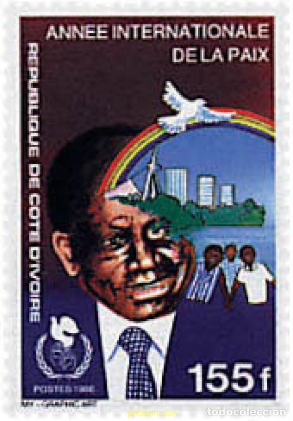 Sellos: 33482 MNH COSTA DE MARFIL 1986 A&Ntilde;O INTERNACIONAL DE LA PAZ