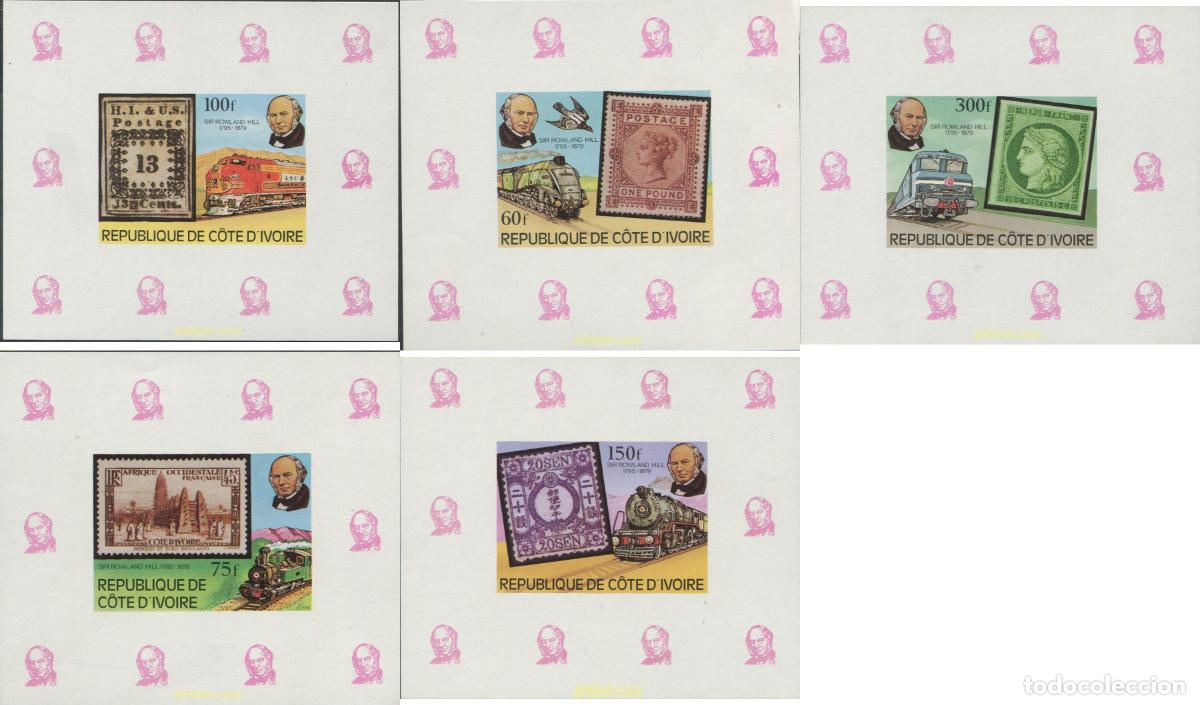Sellos: 22291 MNH COSTA DE MARFIL 1979 CENTENARIO DE LA MUERTE DE SIR ROWLAND HILL