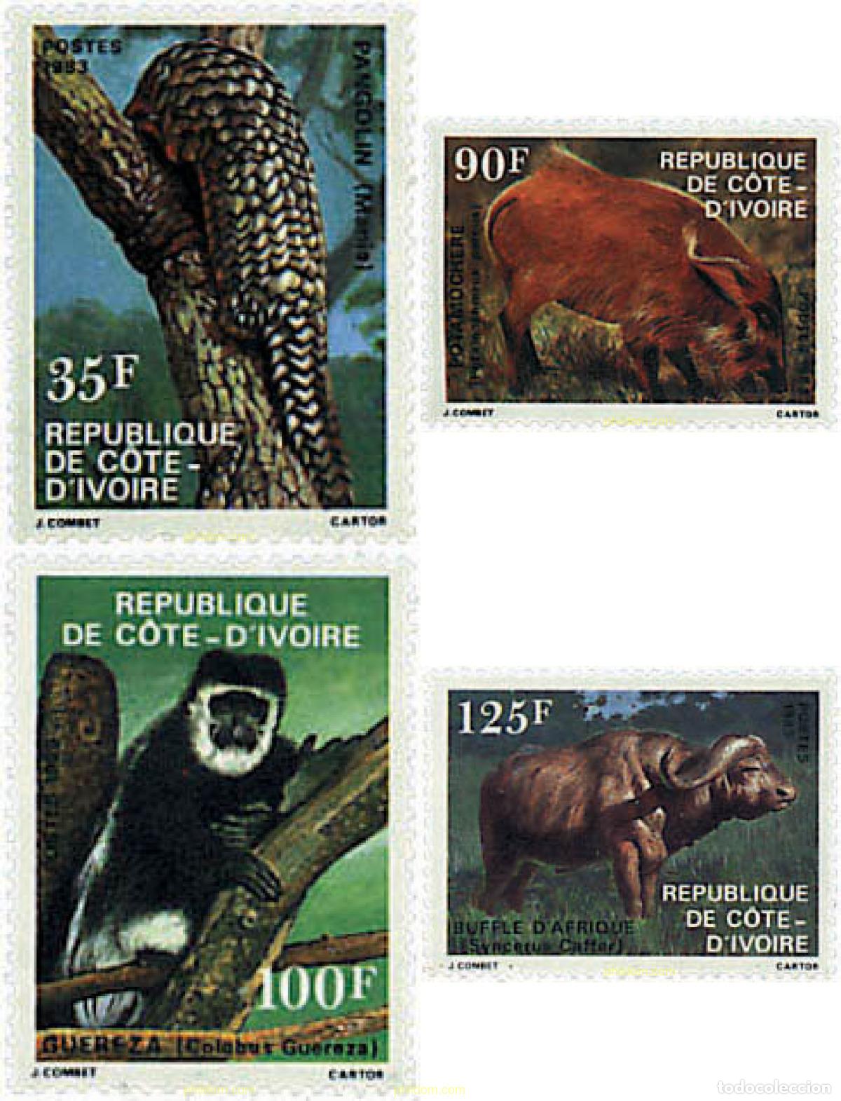 Sellos: 31271 MNH COSTA DE MARFIL 1983 MAMIFEROS