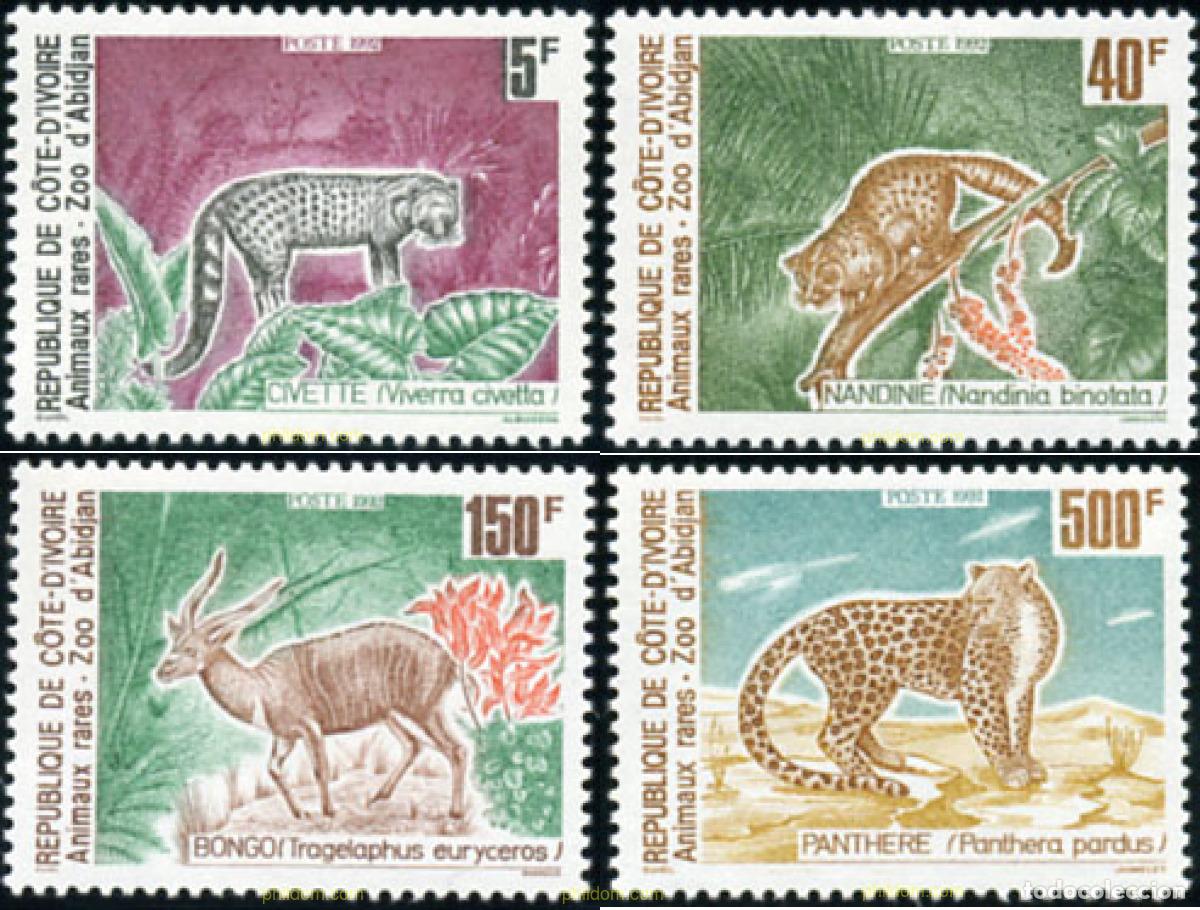 Sellos: 30199 MNH COSTA DE MARFIL 1992 MAMIFEROS
