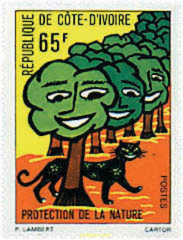 Stamps: 38025 MNH COSTA DE MARFIL 1976 PROTECCION DE LOS BOSQUES Y DE LA NATURALEZA