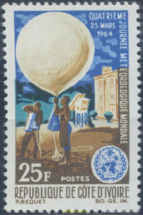 Selos: 198675 MNH COSTA DE MARFIL 1964 4 JORNADA METEOROLOGIA MUNDIAL