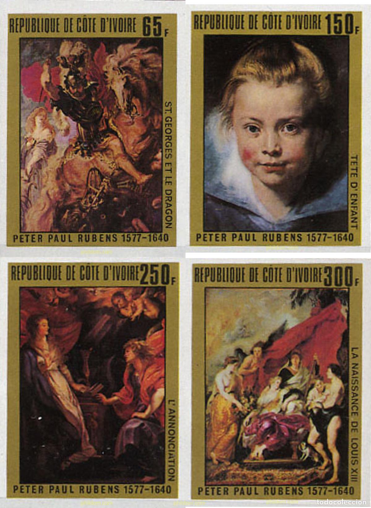 Sellos: 193318 MNH COSTA DE MARFIL 1978 400 ANIVERSARIO DEL NACIMIENTO DE PEDRO PABLO RUBENS