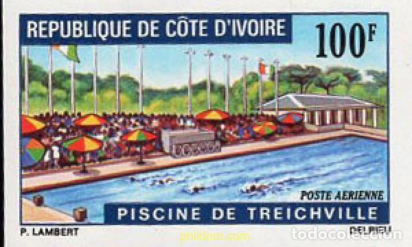 Sellos: 105201 MNH COSTA DE MARFIL 1971 NATACION