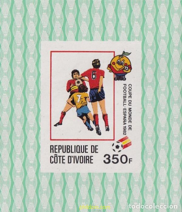 Sellos: 105332 MNH COSTA DE MARFIL 1981 COPA DEL MUNDO DE FUTBOL. ESPA&Ntilde;A-82