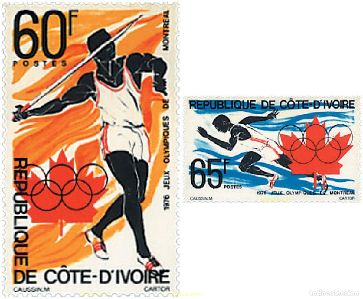 Sellos: 27470 MNH COSTA DE MARFIL 1976 21 JUEGOS OLIMPICOS VERANO MONTREAL 1976