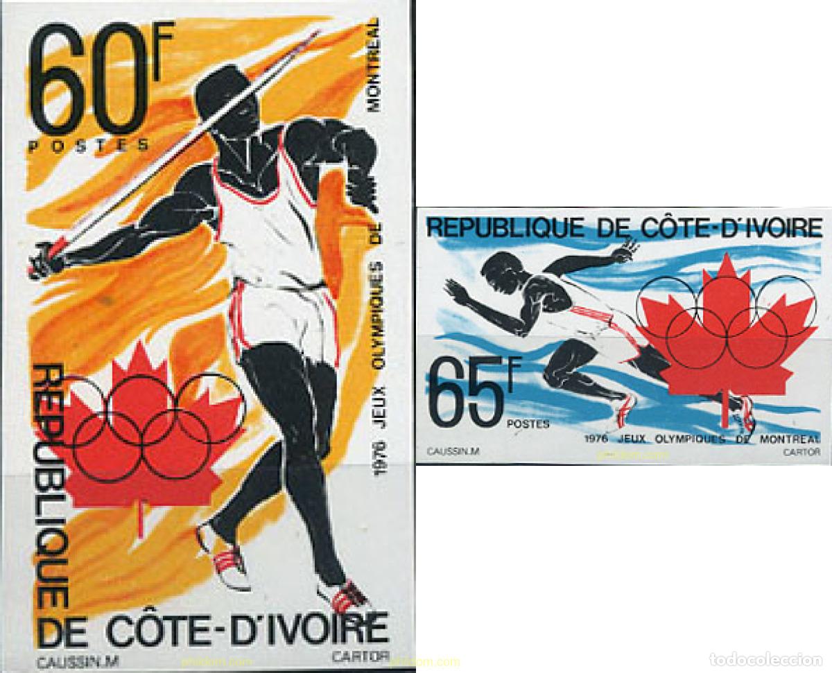 Sellos: 105197 MNH COSTA DE MARFIL 1976 21 JUEGOS OLIMPICOS VERANO MONTREAL 1976