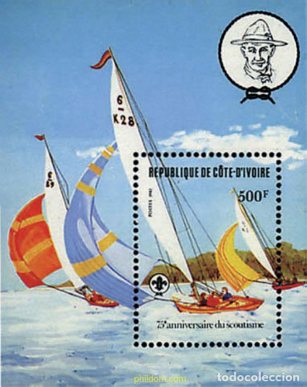 Sellos: 38864 MNH COSTA DE MARFIL 1982 75 ANIVERSARIO DEL ESCULTISMO