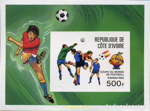 Sellos: 105362 MNH COSTA DE MARFIL 1982 COPA DEL MUNDO DE FUTBOL. ESPA&Ntilde;A-82