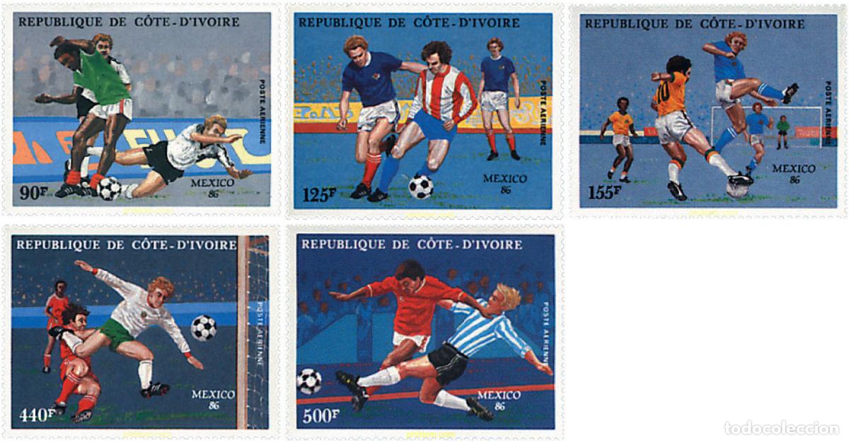 Francobolli: 27488 MNH COSTA DE MARFIL 1986 COPA DEL MUNDO DE FUTBOL. MEXICO-86