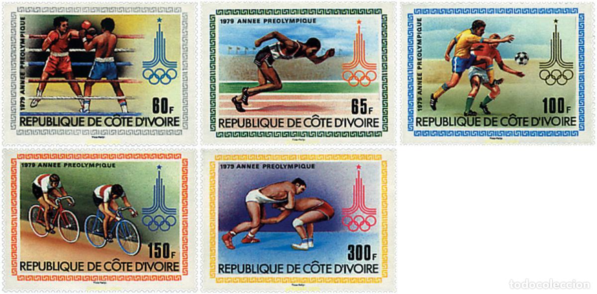 Sellos: 70507 MNH COSTA DE MARFIL 1979 22 JUEGOS OLIMPICOS VERANO MOSCU 1980