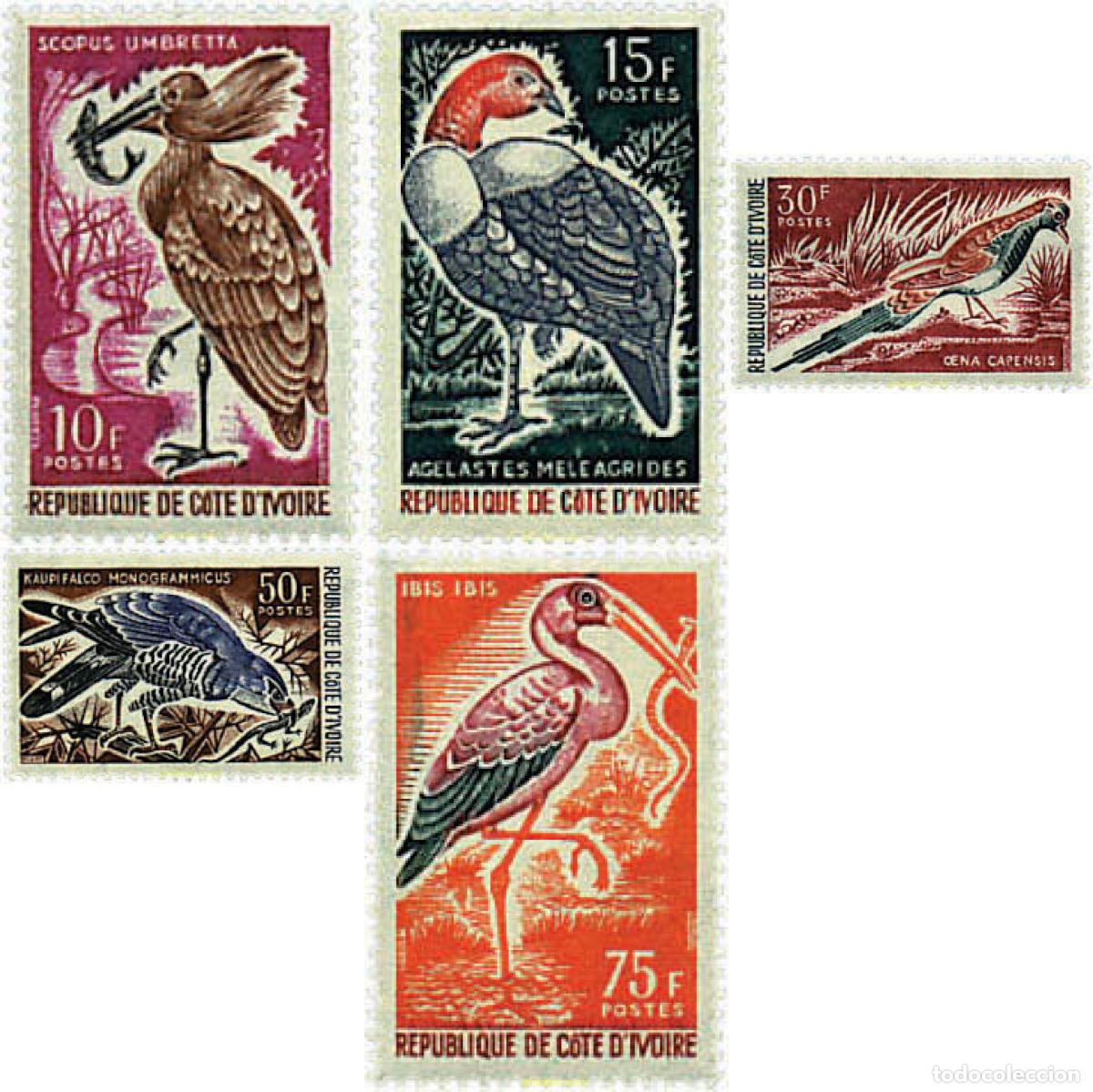 Sellos: 33187 MNH COSTA DE MARFIL 1965 AVES