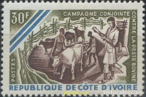 Selos: 36195 MNH COSTA DE MARFIL 1966 LUCHA CONTRA LA FIEBRE BOVINA.