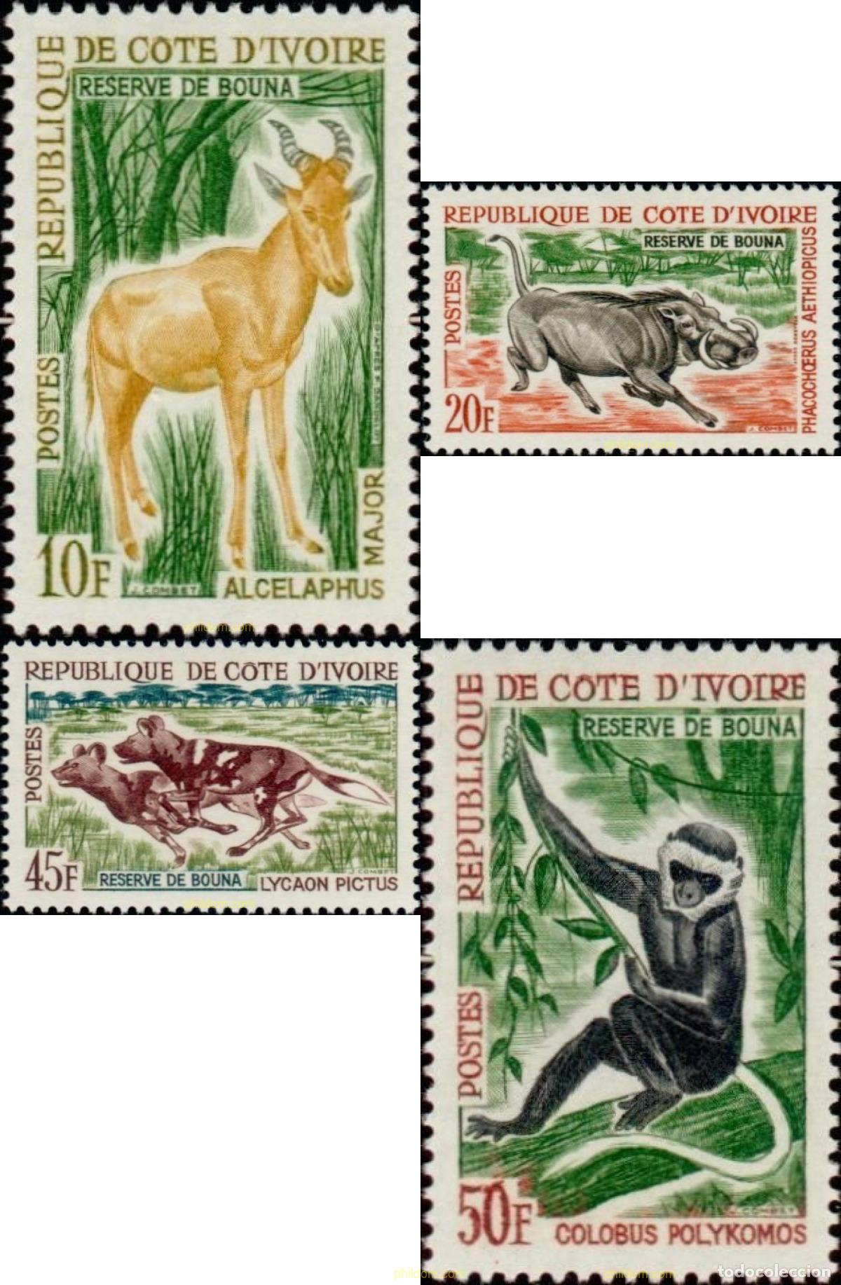 Selos: 30136 MNH COSTA DE MARFIL 1963 FAUNA MARINA