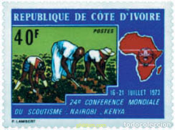 Briefmarken: 38612 MNH COSTA DE MARFIL 1973 24 CONFERENCIA MUNDIAL DE ESCULTISMO EN NAIROBI