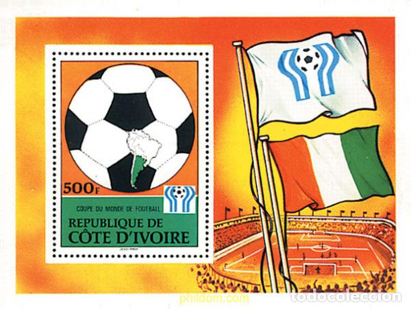 Briefmarken: 70501 MNH COSTA DE MARFIL 1978 COPA DEL MUNDO DE FUTBOL. ARGENTINA-78