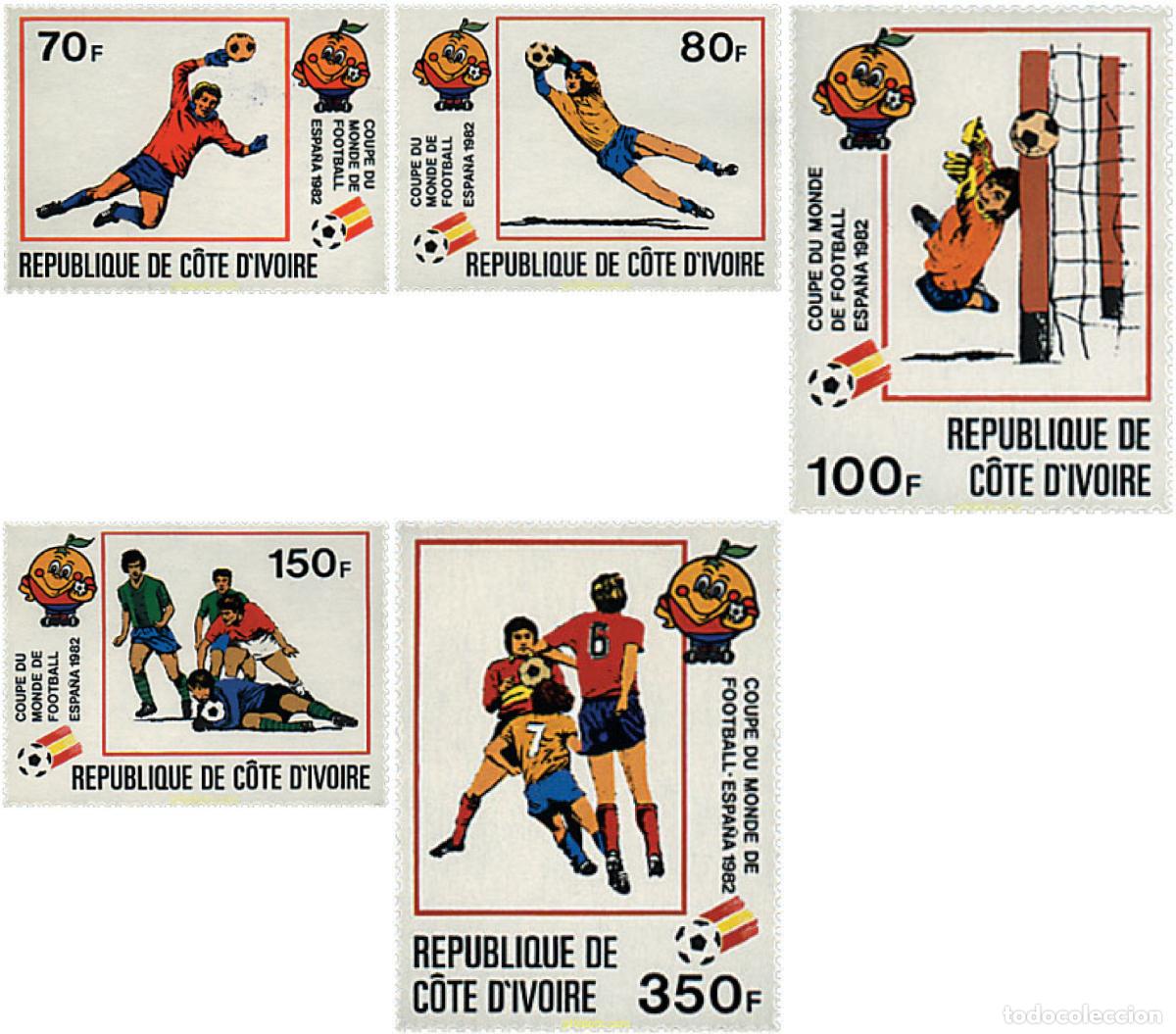 Sellos: 27477 MNH COSTA DE MARFIL 1981 COPA DEL MUNDO DE FUTBOL. ESPA&Ntilde;A-82