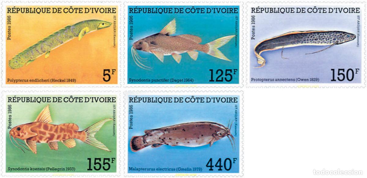 Selos: 28506 MNH COSTA DE MARFIL 1986 PECES