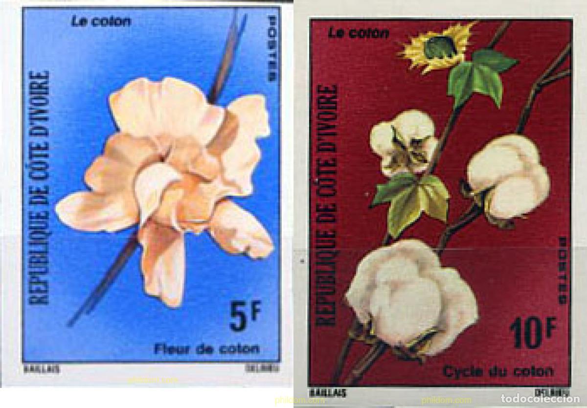 Sellos: 13514 MNH COSTA DE MARFIL 1975 EL ALGODON