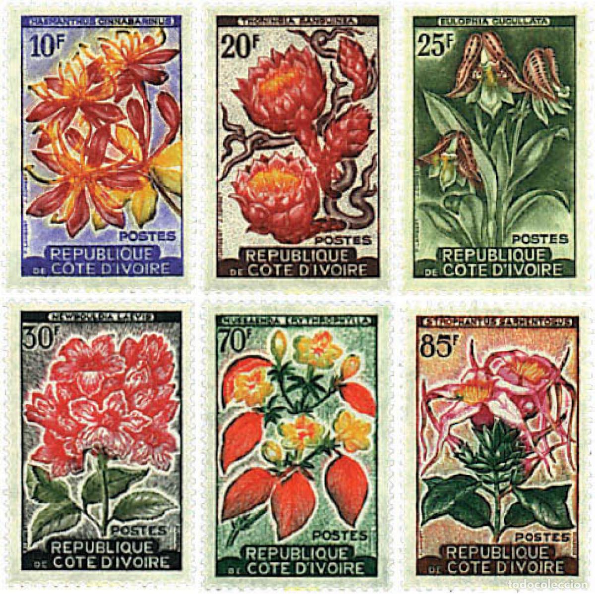 Sellos: 300513 MNH COSTA DE MARFIL 1961 FLORES
