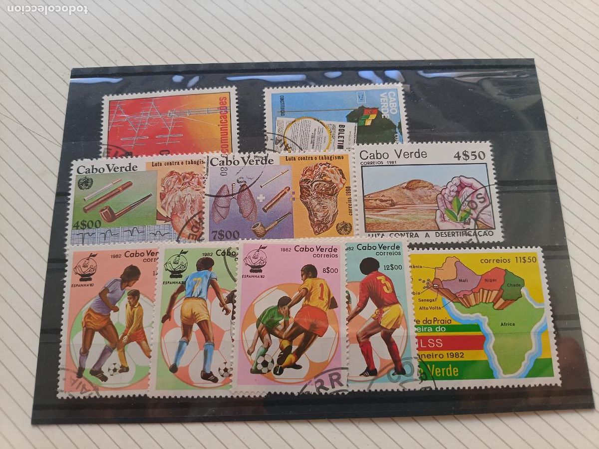 Sellos: Cabo Verde. Lote de sellos