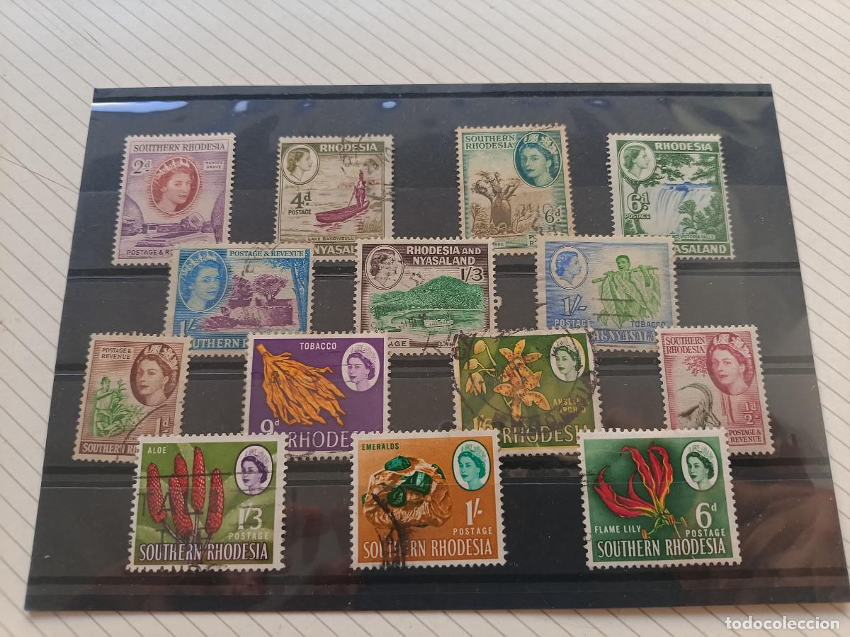 Sellos: Southern Rhodesia, Nyasaland. Lote de sellos