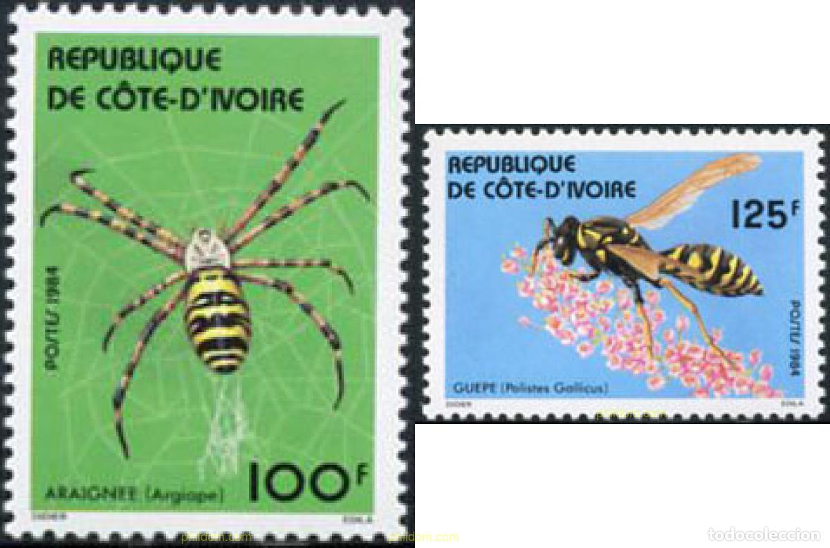 Sellos: 29369 MNH COSTA DE MARFIL 1984 INSECTOS