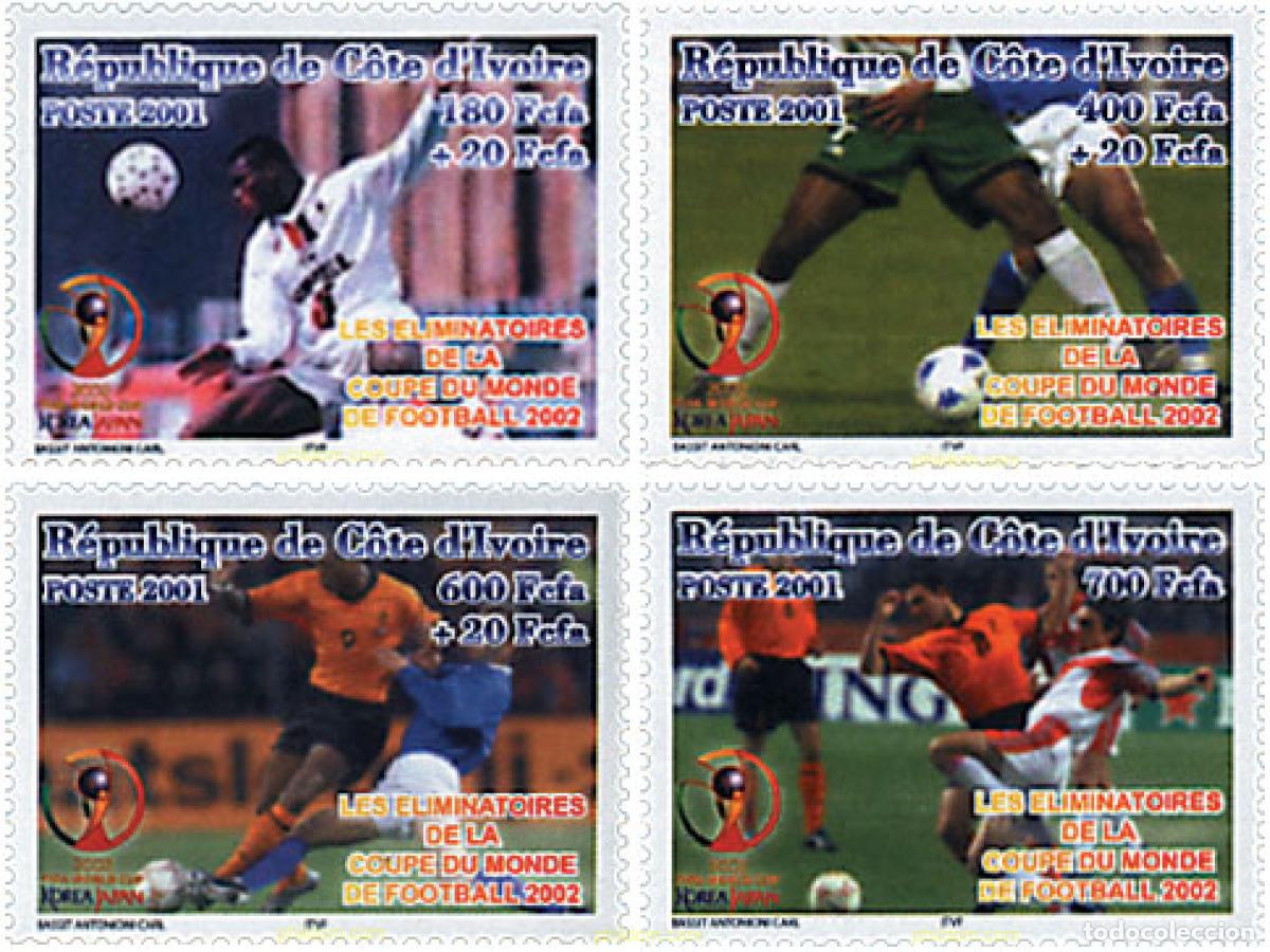 Sellos: 79208 MNH COSTA DE MARFIL 2001 LAS ELIMINATORIAS DE LA COPA DEL MUNDO DE FUTBOL. COREA DEL SUR-02