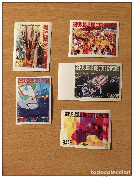 Sellos: Costa de Marfil 2004 IMPERF ND Pinturas artistas RARE Mi. 1309 - 1313 MNH**
