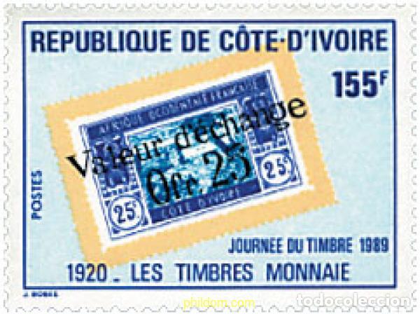Sellos: 70599 MNH COSTA DE MARFIL 1989 DIA DEL SELLO