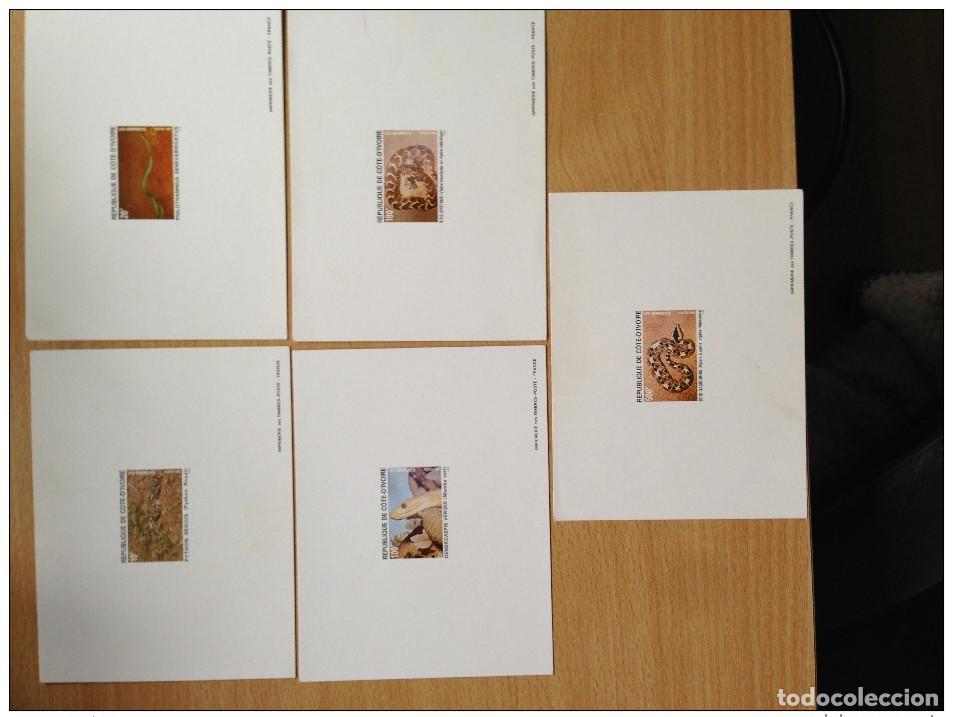 Sellos: Costa de Marfil 1995 Mi. 1135 - 1139 Reptiles Serpientes A prueba Lujo