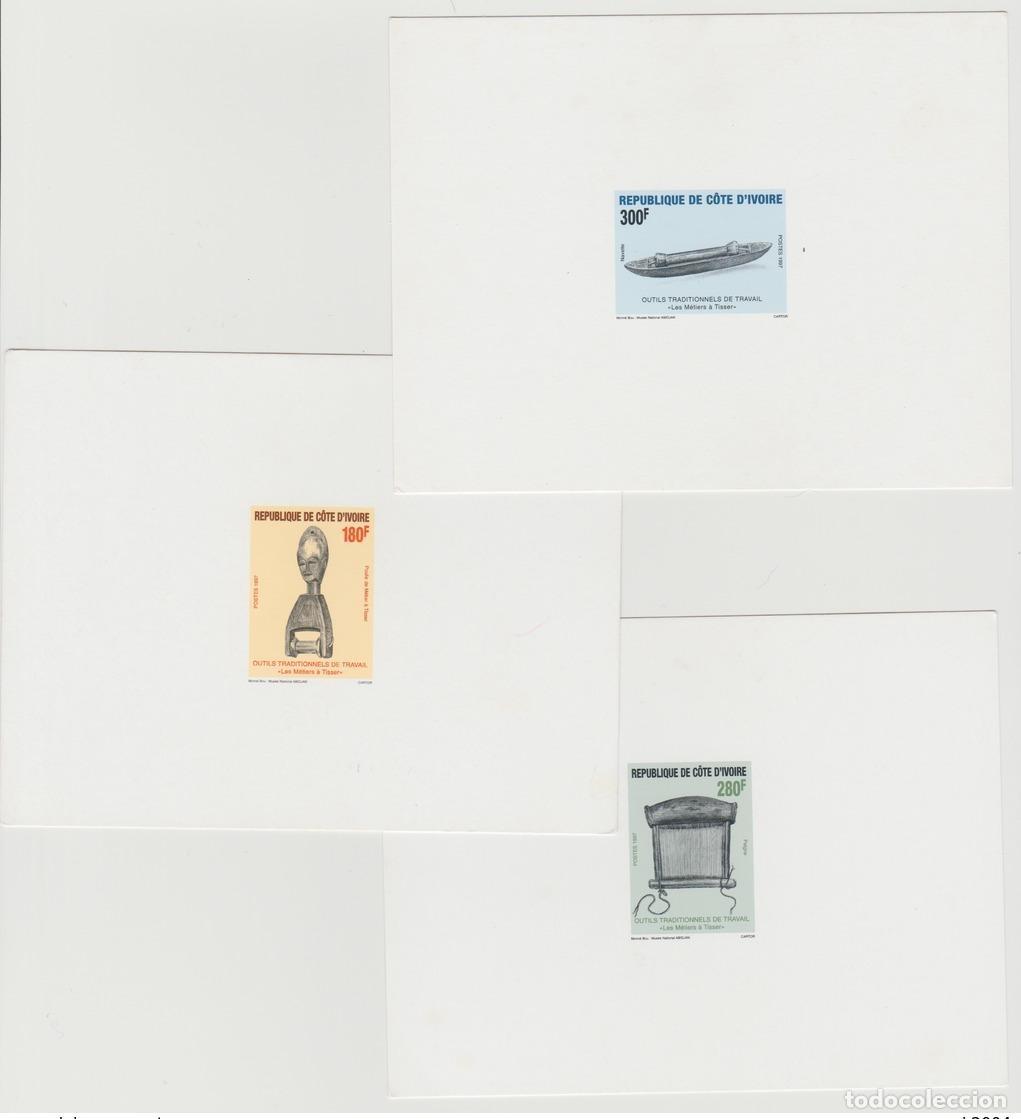 Sellos: Herramientas de trabajo tradicionales Mi. 1183 - 1185 Costa Marfil Luxury Proof 1997