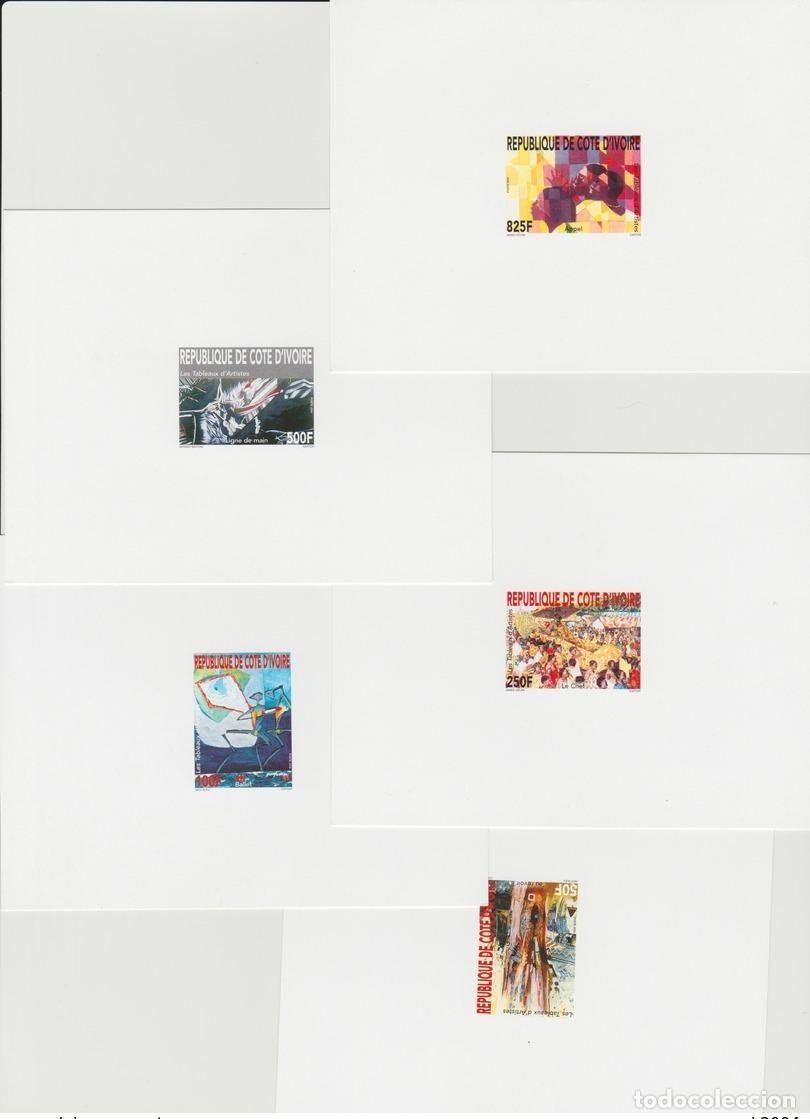 Sellos: Costa de Marfil Proof Luxe 2004 Mi. 1309 - 1313 Les Tableaux d'Artiste Art