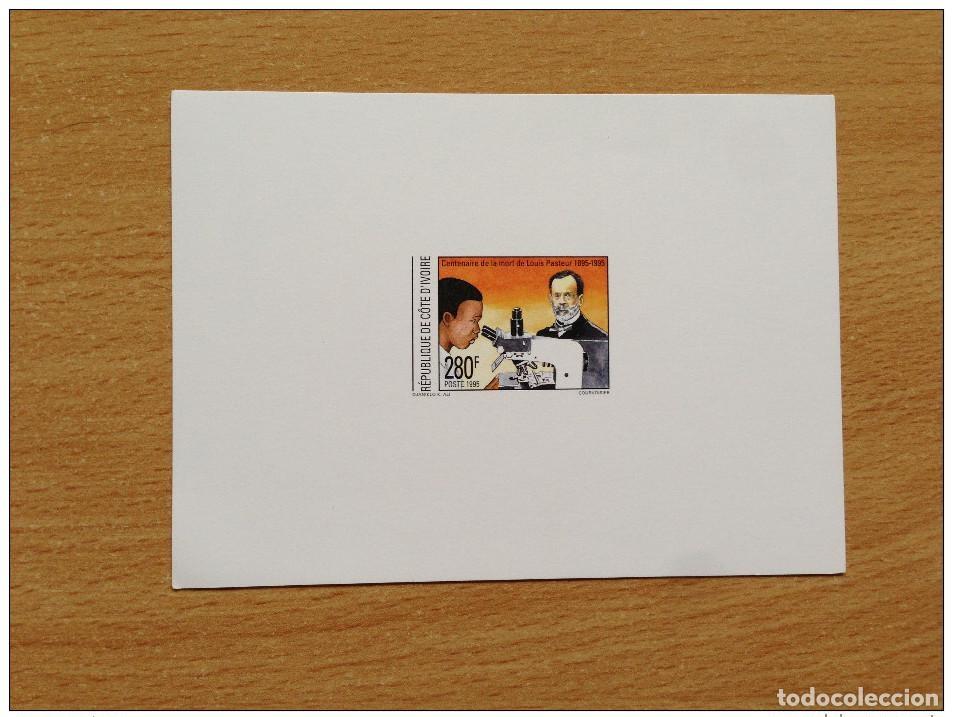 Sellos: Costa de Marfil 1995 Mi. 1146 100 a&ntilde;os muerte Louis Pasteur Sciences Luxury Proof