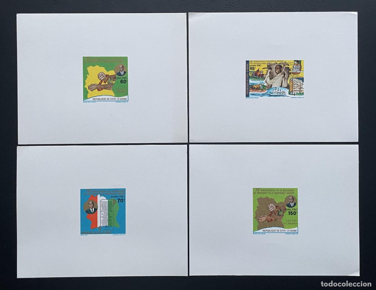 Sellos: Costa de Marfil 1980 Mi. 660 - 663: liberaci&oacute;n Houphou&euml;t-Boigny a prueba lujo