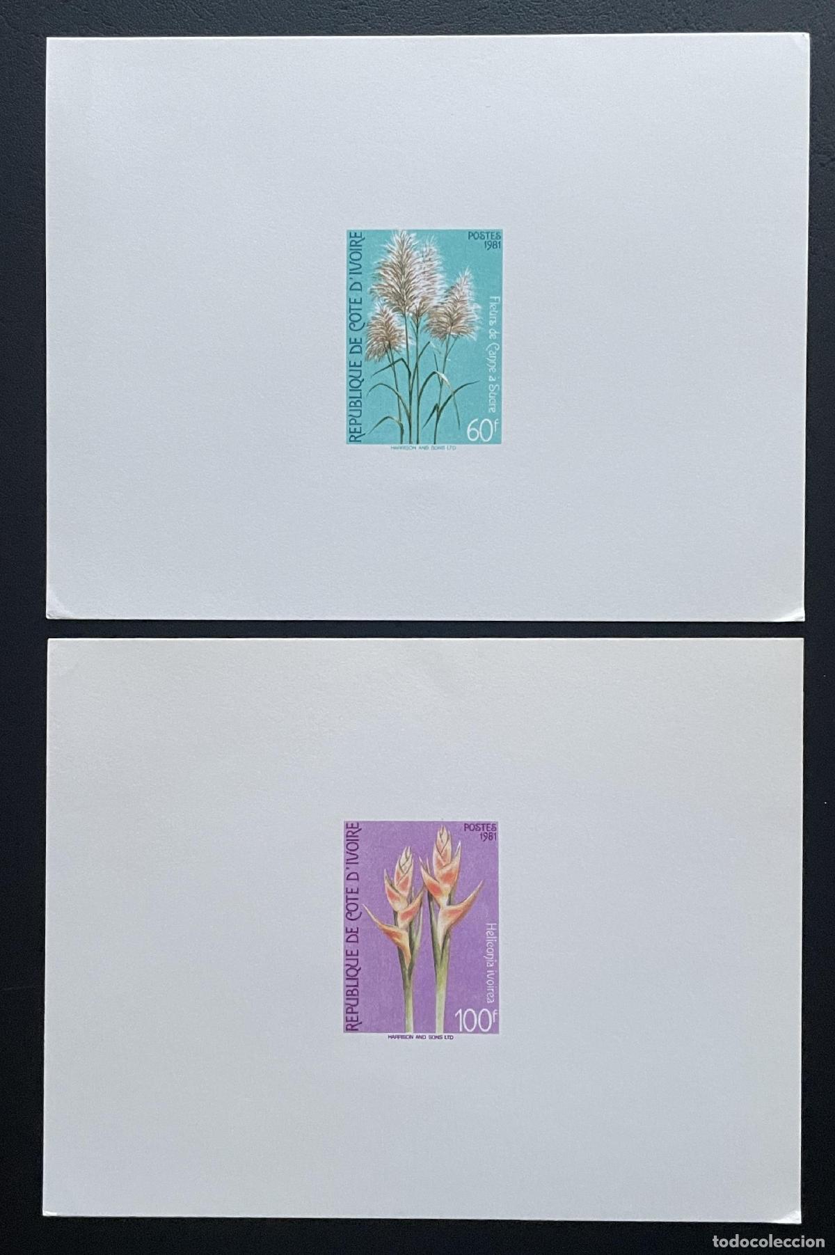 Sellos: Costa de Marfil 1981 Mi. 686 - 687 Heliconia flor a prueba lujo
